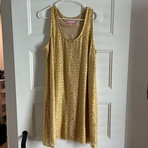 Gold Lilly Pulitzer Betty Dress, Large